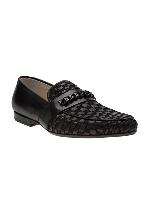 versace men moccasins|farfetch Versace slippers.